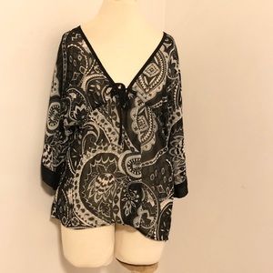New York & Co Blouse with Kimono Sleeves